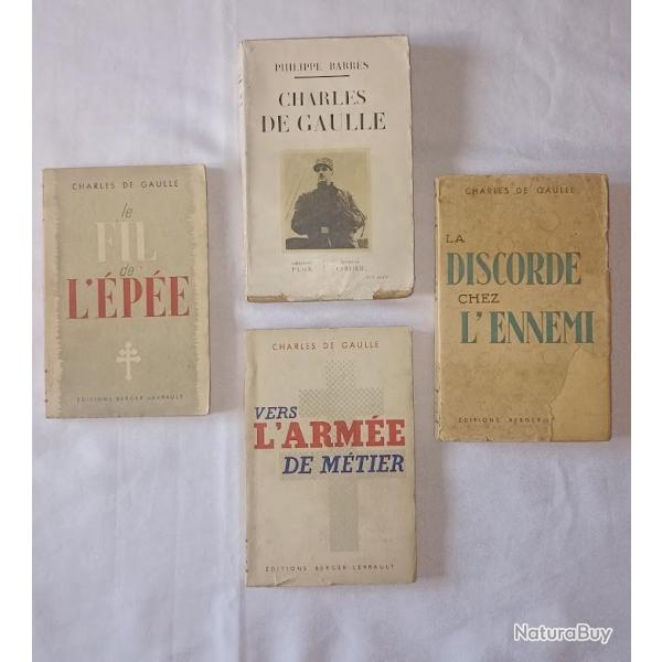 Livres Charles de GAULLE lib�ration de la France 1944 lot 2