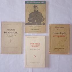 Livres De Gaulle Jean Moulin lib&eacute;ration et r&eacute;sistance lot 3