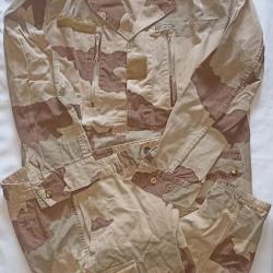 Tenue treillis camouflage d&eacute;sert guerre du Golf 1991