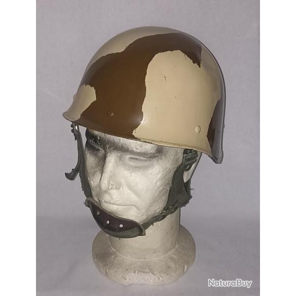 Casque d'acier F1 Arm�e Fran�aise vintage 1979 camouflet Liban Golf