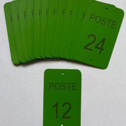 Num&eacute;ro de poste ou battue 12 &agrave; 24 vert