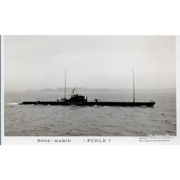 Carte postale ancienne - Sous-marin Perle -N�8919