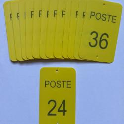 Num&eacute;ro de poste ou battue 24 &agrave; 36 jaune