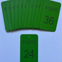 Num&eacute;ro de poste ou battue 24 &agrave; 36 vert