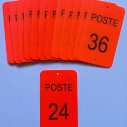 Num&eacute;ro de poste ou battue 24 &agrave; 36 orange