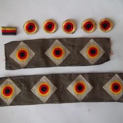 Lot insignes casquette militaire Allemand &eacute;cussons collection