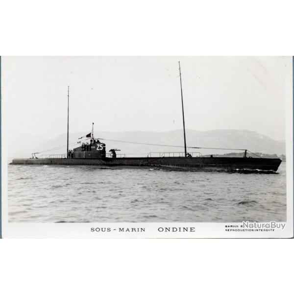 Carte postale Sous-marin Ondine Marius Bar Toulon -N�8921