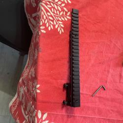 Rallonge rehausse rail picatinny long 26 cm rail de 22mm et 11mm carabine scout Mosin nagant