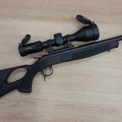 Pack CVA SCOUT TD THUMBOLE 308 WIN 46cm + lunette Vector Optics Grizzly 3-12x56i Fiber SCOM-49
