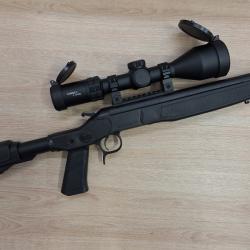Pack CVA SCOUT TD XP 308 WIN 46cm + lunette Vector Optics Grizzly 3-12x56i Fiber SCOM-49