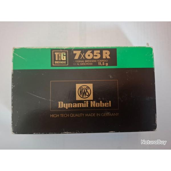 Munitions  7*65R BRENNEKE TORPEDO id�al TIG