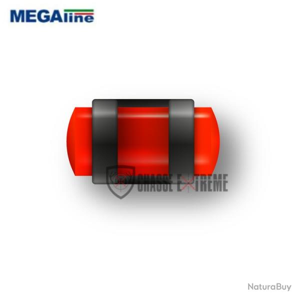 Guidon Ajoure Fluorescent Rouge MEGALINE M3.5 D4 L9