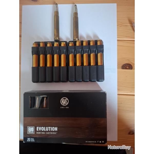 Munitions Balles 9.3*62 RWS  EVO  18.8 gr   291gr