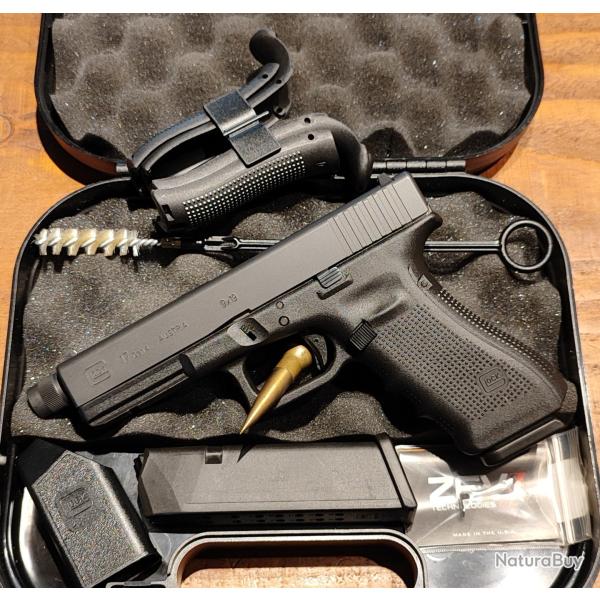 Pistolet Glock 17 Gen.4 filet� - 9mm - Occasion - �tat Neuf