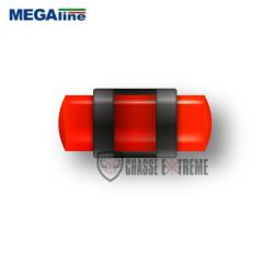 Guidon Ajoure Fluorescent Rouge MEGALINE M3.5 D4 L11