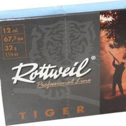 Cartouches Rottweil Tiger 12/67,5 plomb n&deg; 5, bo&icirc;te de 10