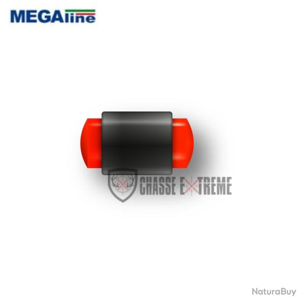 Guidon Plein Fluorescent Rouge MEGALINE M2.6 D3.5 L8