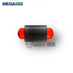 Guidon Plein Fluorescent Rouge MEGALINE M3 D2 L6.5