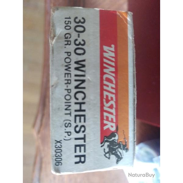 munitions winchester super x calibre 30-30 Winchester
