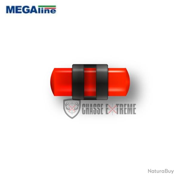 Guidon Ajoure Fluorescent Rouge MEGALINE M2.6 D3.5 L10