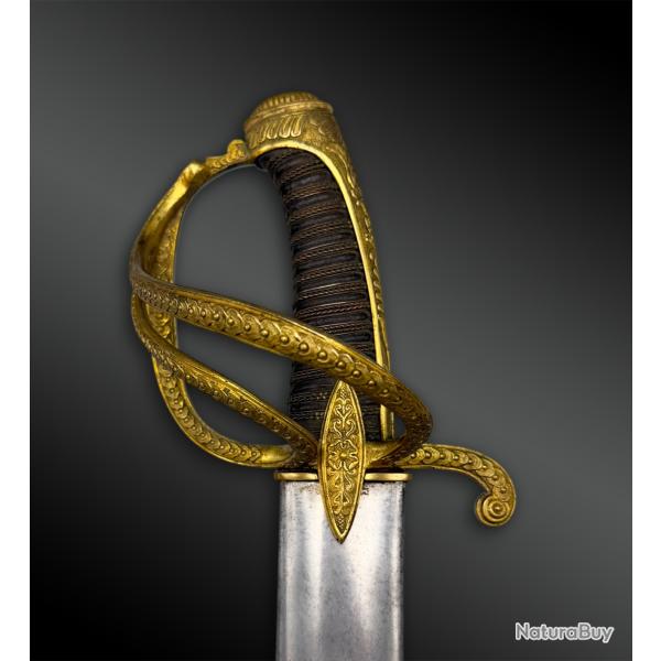 SABRE d'officier de Chevaux-l�gers, attribu� au COMTE de LUSSAC - France - P�riode Restauration
