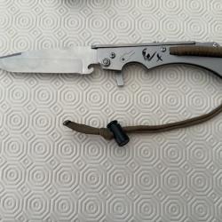 Couteau Wildsteer Paracorde kaki neuf