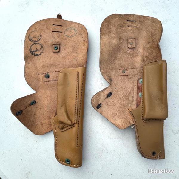 Lot 2 �tuis cuir MAC 50 neufs de sock