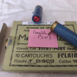 Deux bo&icirc;tes de cartouches &agrave; broches calibre 16.