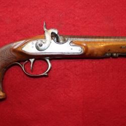 Joli Pistolet de Voyage Premier Empire transform&eacute; a percussion