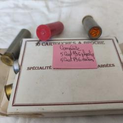 Lot de deux bo&icirc;tes de cartouches &agrave; broches calibre 16.