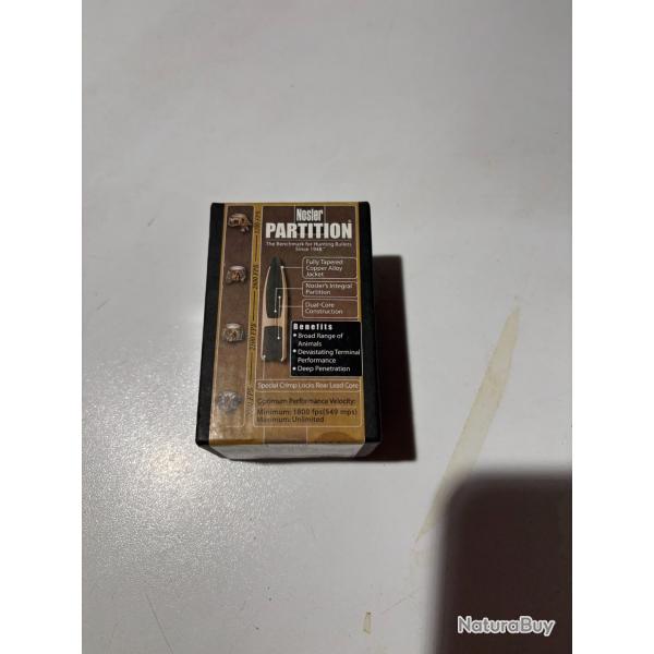 50 Ogives Nosler Partition 7mm (.284) 160gr - Lot Contr�l� 100% Complet