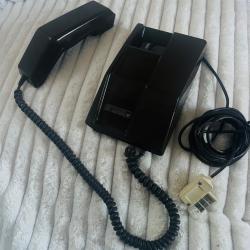 T&eacute;l&eacute;phone vintage &agrave; cadran PTT S63 Marron Chocolat - Mai 1977 - Ann&eacute;es 70 / D&eacute;co Pop Art