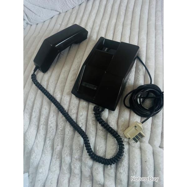 T�l�phone vintage � cadran PTT S63 Marron Chocolat - Mai 1977 - Ann�es 70 / D�co Pop Art