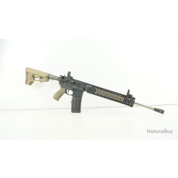 upper complet  ar15  canon lourd  flip up magpul
