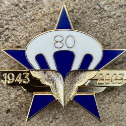 1&deg; R&eacute;giment de Chasseurs Parachutistes, 1943 2023, 80&deg; anniversaire-Matricul&eacute;