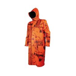 MANTEAU LONG IMPERMEABLE CAMO ORANGE M