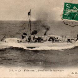 Carte postale ancienne - Torpilleur de haute mer Le Flibustier -N&deg;3466