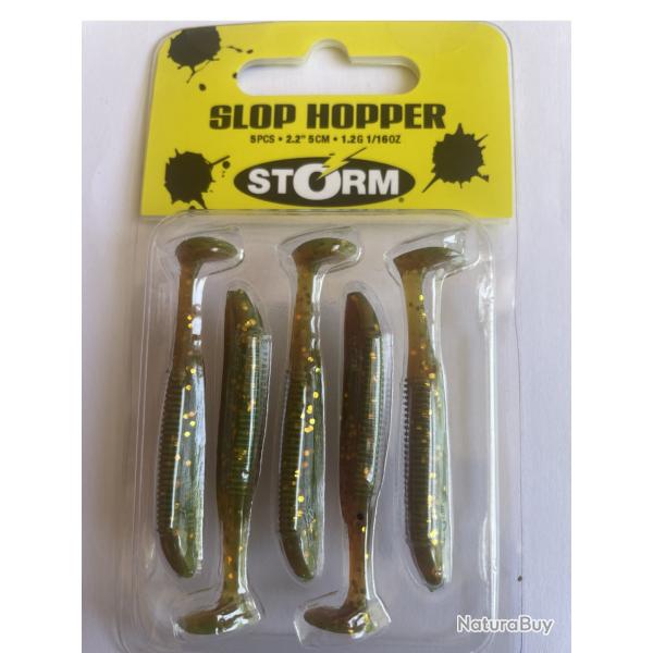 STORM Slop Hopper 5 cm - Gold Gl 5 cm - Gold Glitter Motoroil UV - 1.2 g - Blister de 5 - SLPH02GGMU