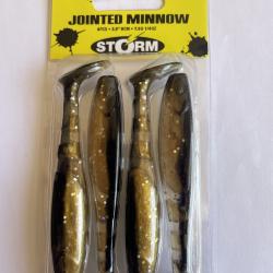 STORM Jointed Minnow 9 cm - Gold Digger - 7.5 g - Blister de 4 - JMN04GD