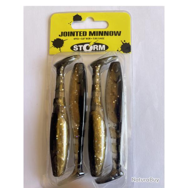 STORM Jointed Minnow 9 cm - Gold Digger - 7.5 g - Blister de 4 - JMN04GD