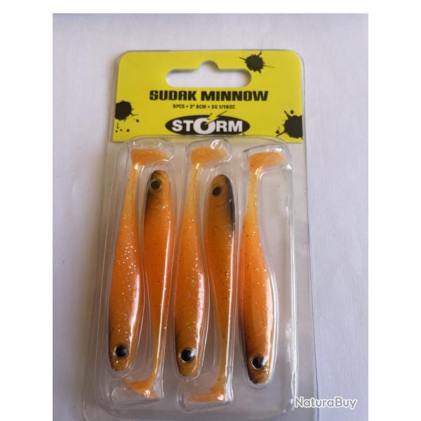 STORM Sudak Minnow 8 cm - Candy Bay - 3 g - Blister de 5 - SDMN03CDBY