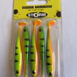 STORM Sudak Minnow 8 cm - Fire Tiger - 3 g - Blister de 5 - SDMN03FT