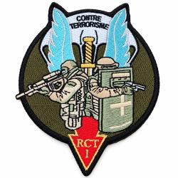 &Eacute;cusson militaire Forces Sp&eacute;ciales RCT 1 - 1er RPIMa-10x8cm
