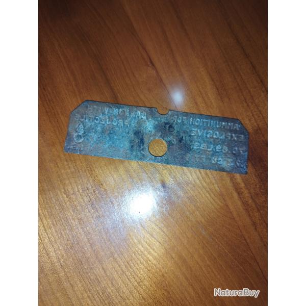 Plaque identification US WW2
