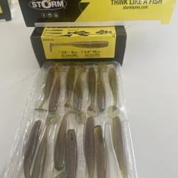 Storm Tock Minnow 4.0" Motor Oil - Lot 14 leurres - Neufs & emball&eacute;s