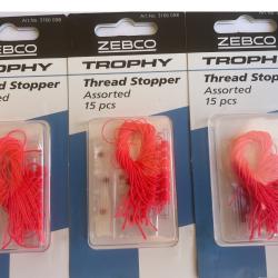 Lot de 3 blisters - But&eacute;es de ligne Zebco 3166008 - 45 pi&egrave;ces