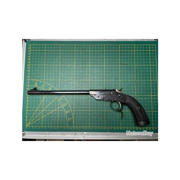 Pistolet de tir Flobert 6mm Syst�me Warnant - Li�ge fn XIXe