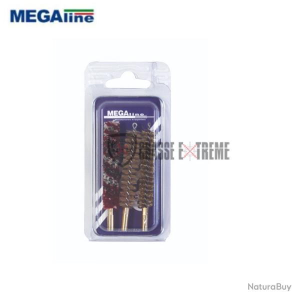 Blister 3 Brosses MEGALINE pour Carabine Cal 11mm
