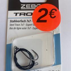 Bas de ligne acier 7x7 Zebco - Hame&ccedil;on 2/0 - 60 cm / 15 kg - Neuf
