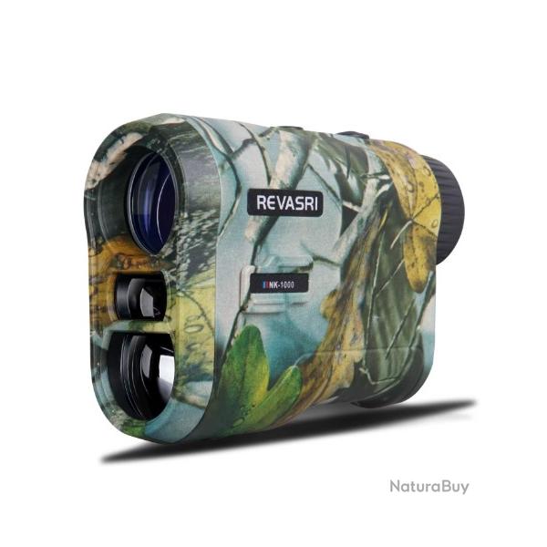 T�l�m�tre Laser de Chasse & Tir 1000M REVASRI Camo 7 Modes de Mesure Rechargeable USB-C